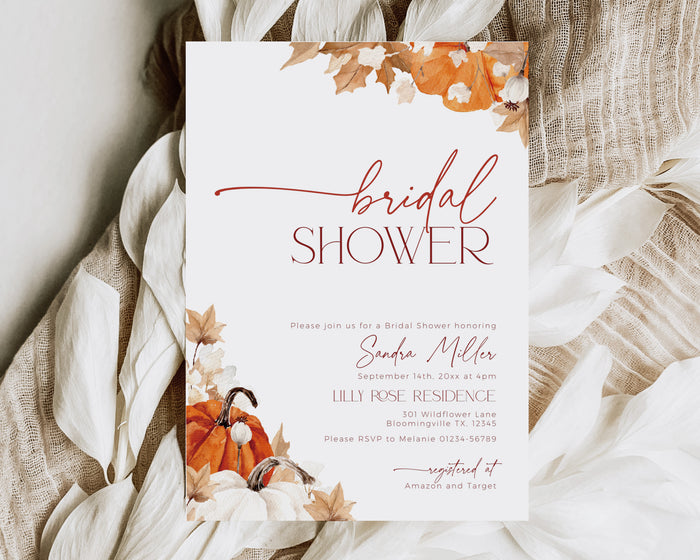 Fall in Love Bridal Shower Invitation