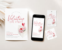 Floral Galentines Girl's Night Party Invitation