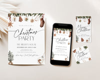 Cozy Christmas Party Invitation Set