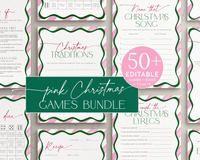 Pink Christmas Wavy Border Game Bundle