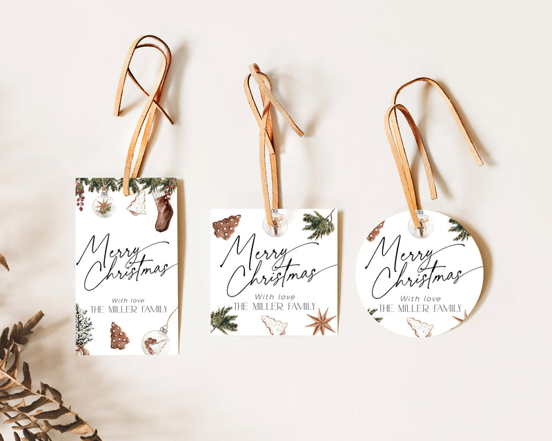 Cozy Christmas Gift Tag