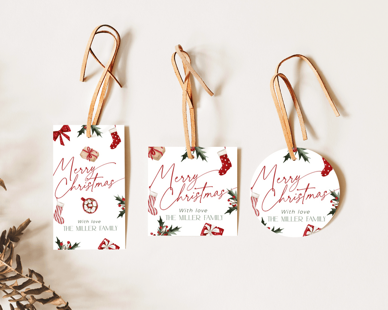Christmas Stockings Gift Tag
