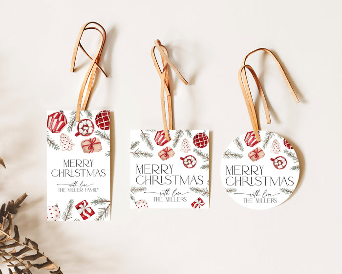 Christmas Ornament Gift Tag