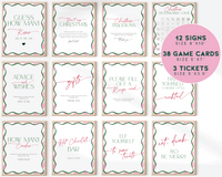 Pink Christmas Wavy Border Game Bundle