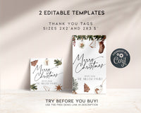 Cozy Christmas Gift Tag