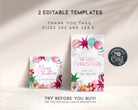 Bright Christmas Gift Tag