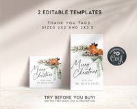 Christmas Bow Gift Tag