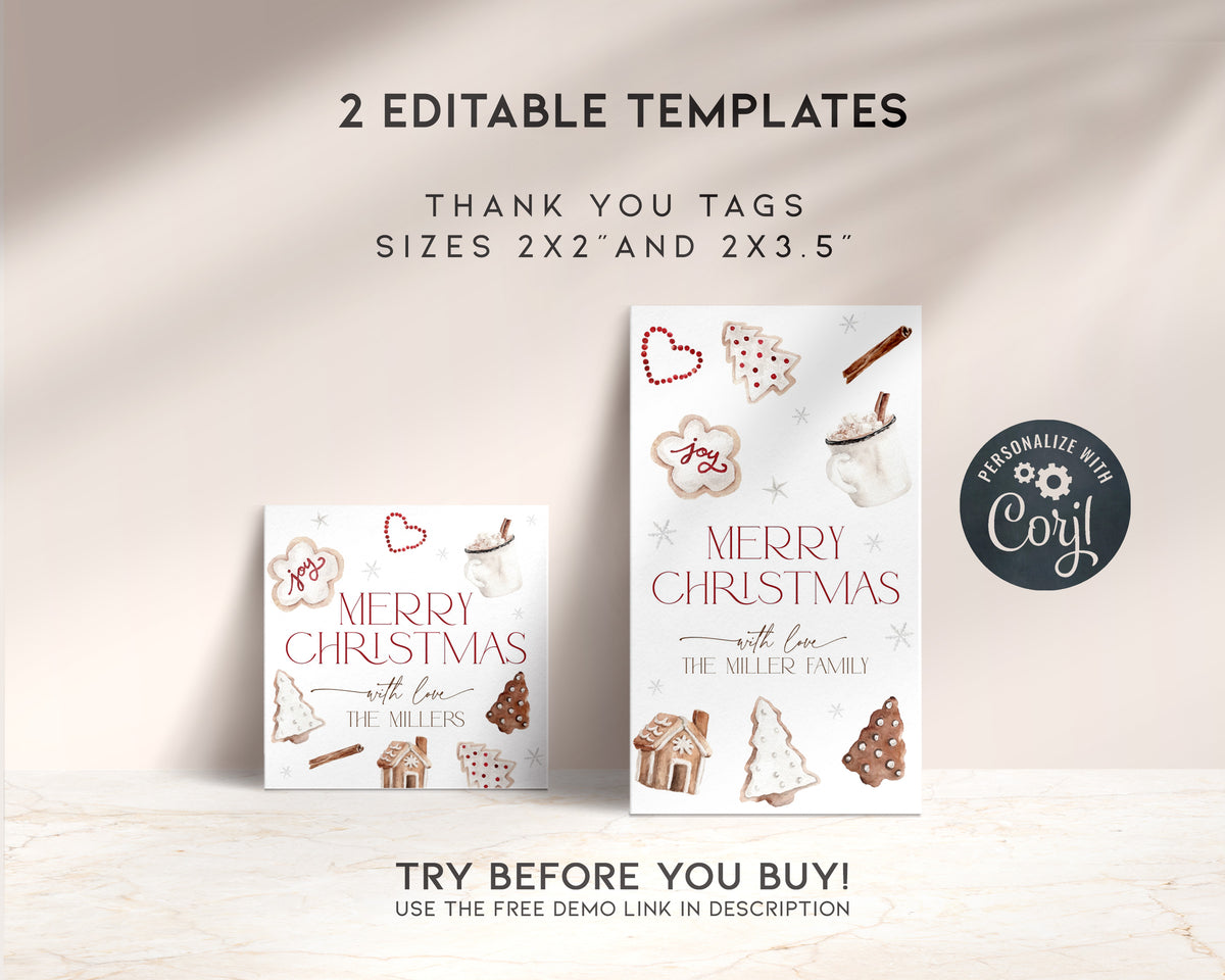 Christmas Cookie Gift Tag