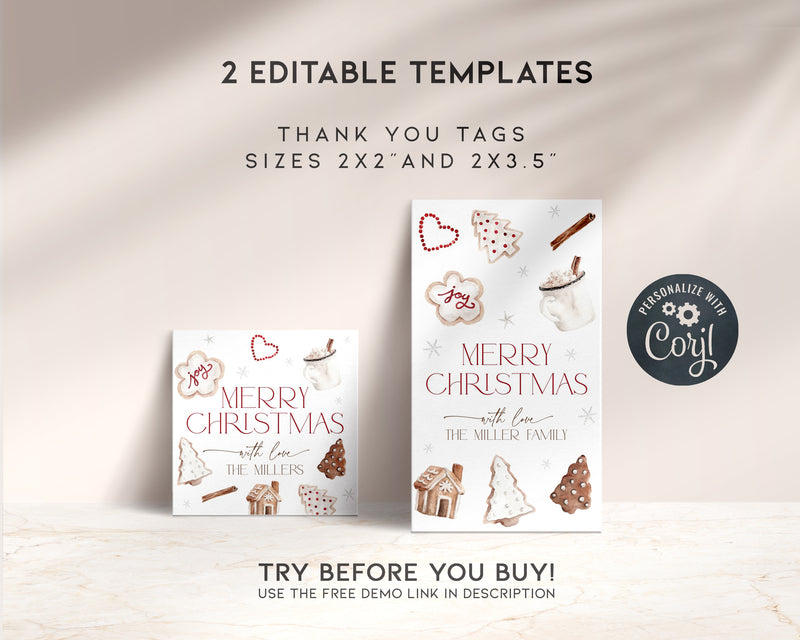 Christmas Cookie Gift Tag