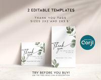 Eucalyptus Thank You Tag