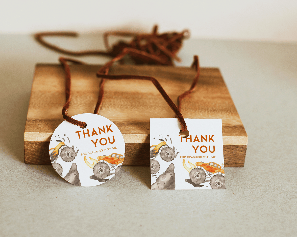 Monster Truck 2nd Birthday Invitation