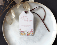 Flower Meadow Thank You Tag