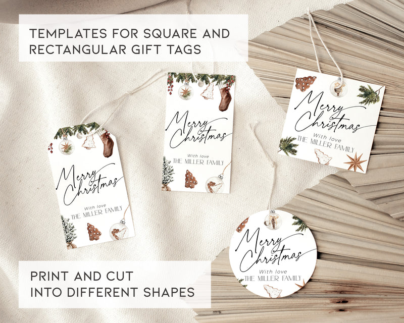 Cozy Christmas Gift Tag