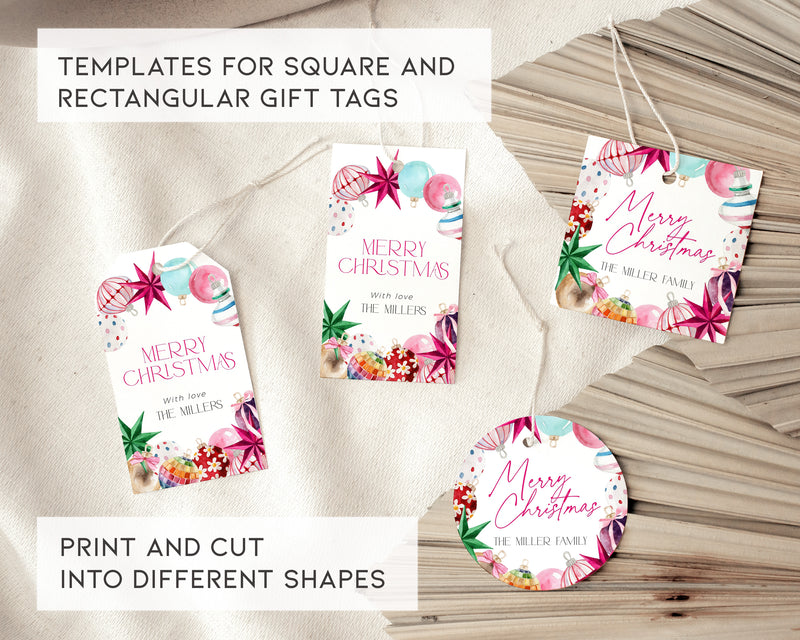 Bright Christmas Gift Tag