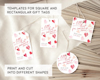 Pink Valentines Day Gift Tag