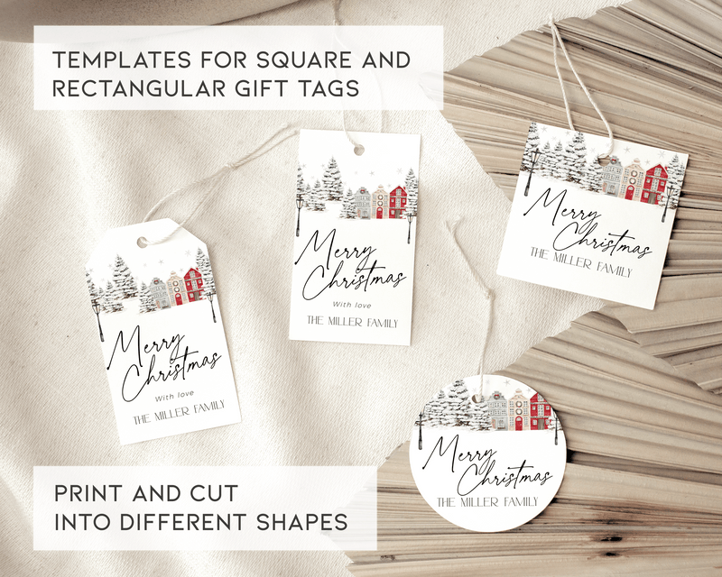 Christmas Village Gift Tag