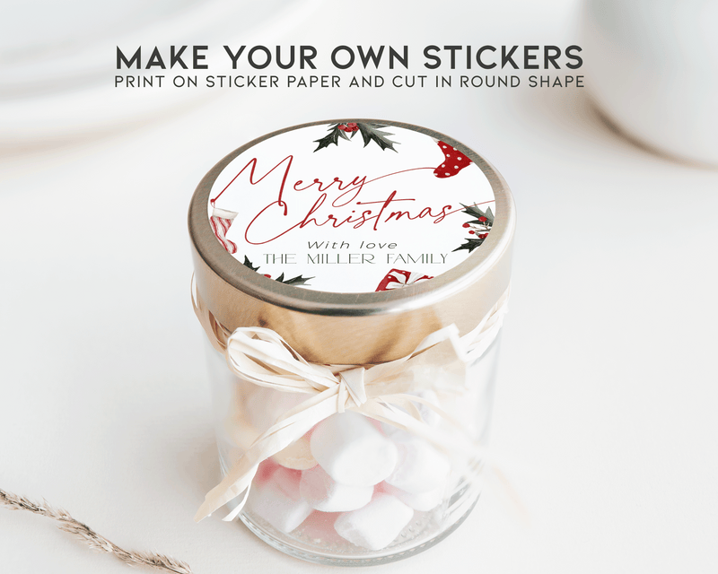 Christmas Stockings Gift Tag