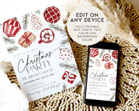 Christmas Party Invitation Set