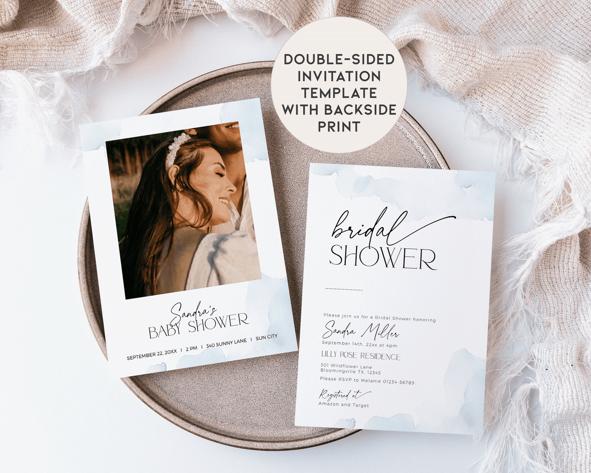 She's On Cloud Nine Bridal Shower Invitation