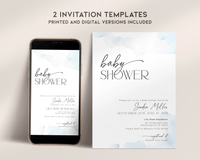 On Cloud Nine Baby Shower Invitation Bundle