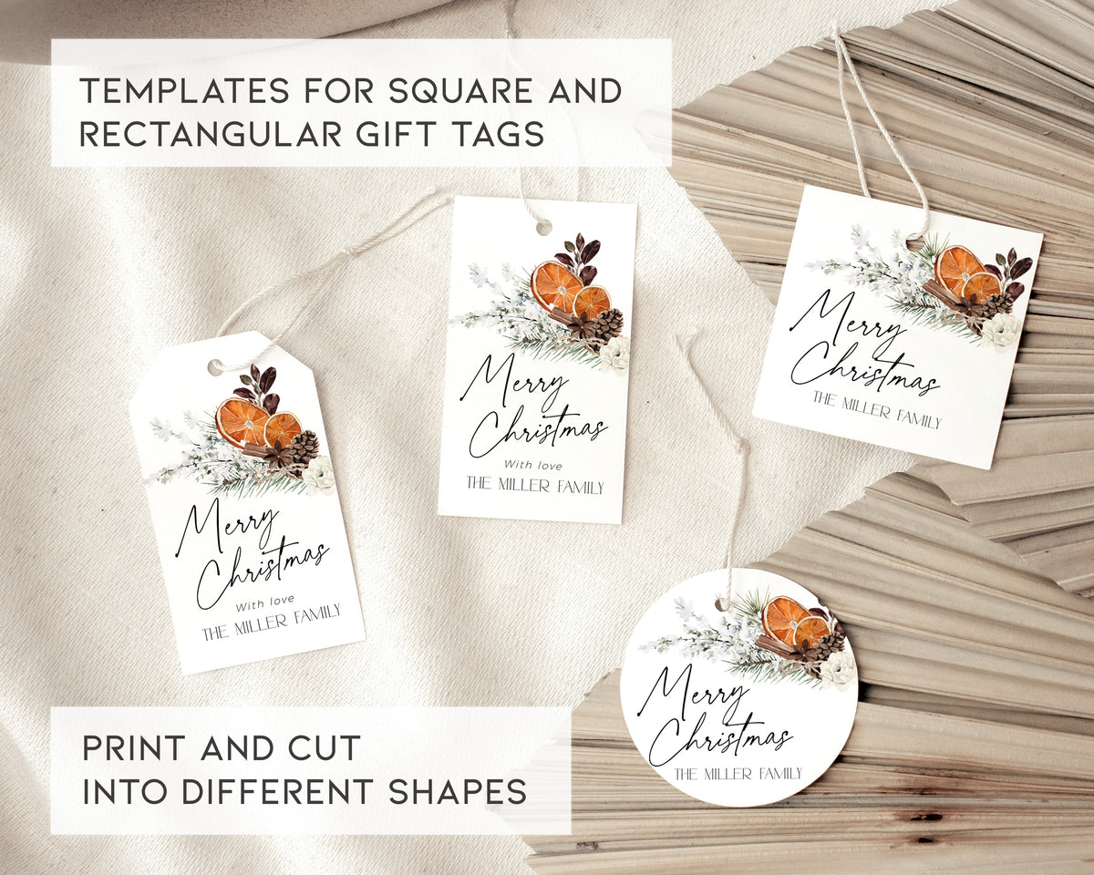 Winter Orange Christmas Party Invitation Set