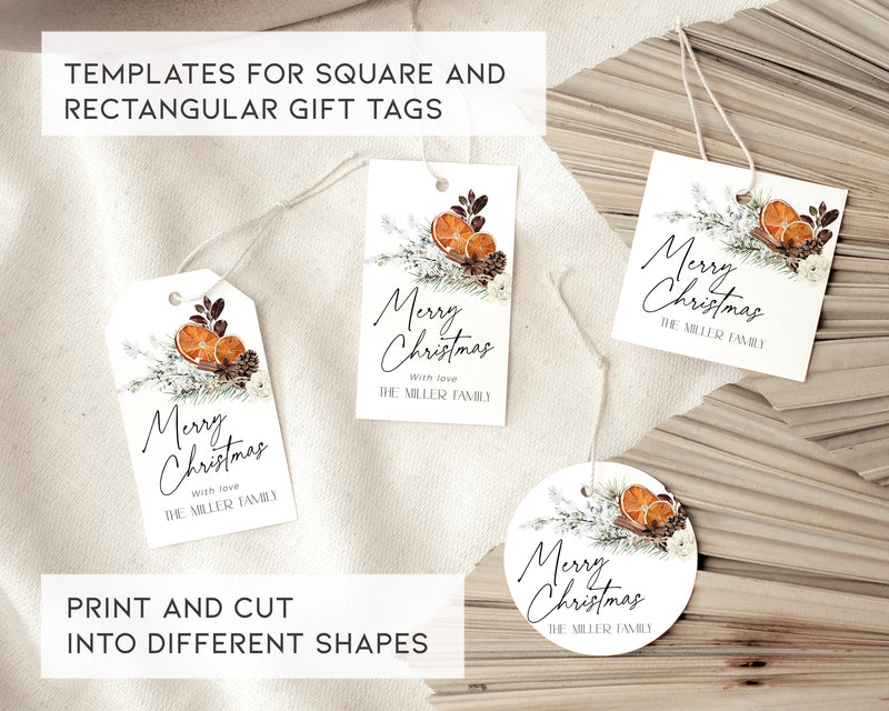 Winter Orange Christmas Party Invitation Set