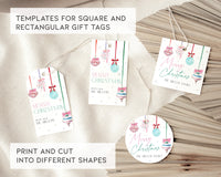 Coquette Pink Bow Christmas Party Invitation Set