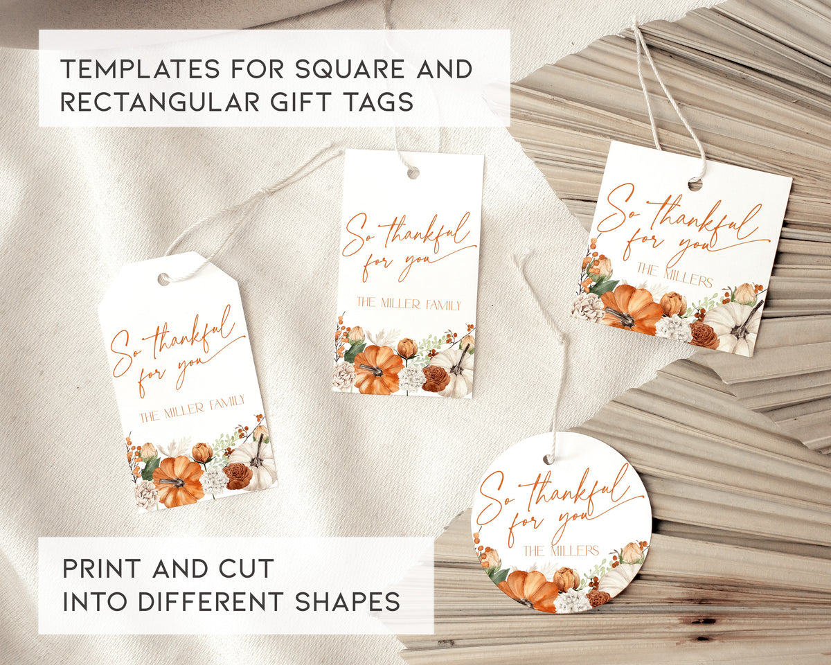 Floral Pumpkin Thanksgiving Dinner Invitation Set