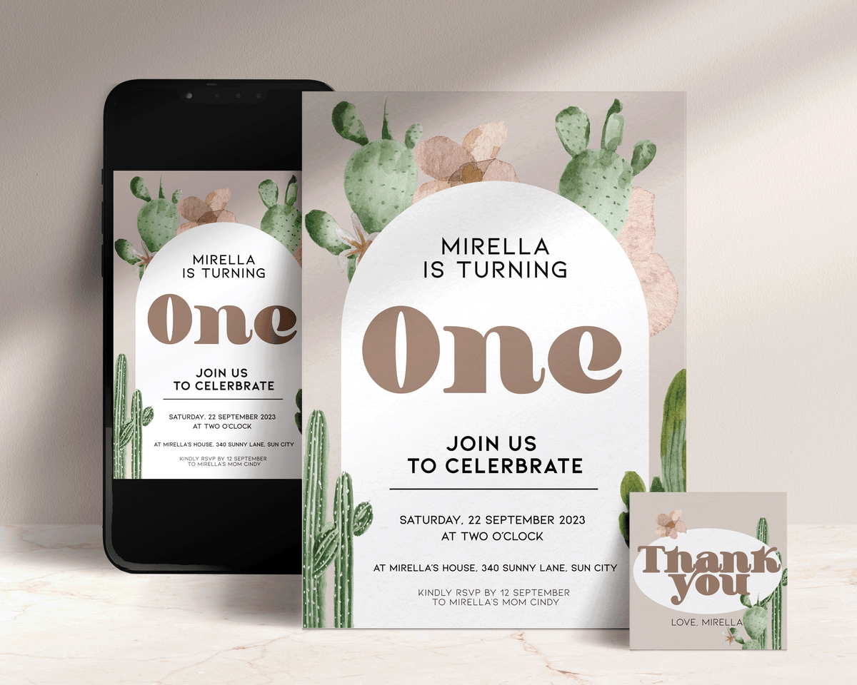 First Fiesta Birthday Invitation