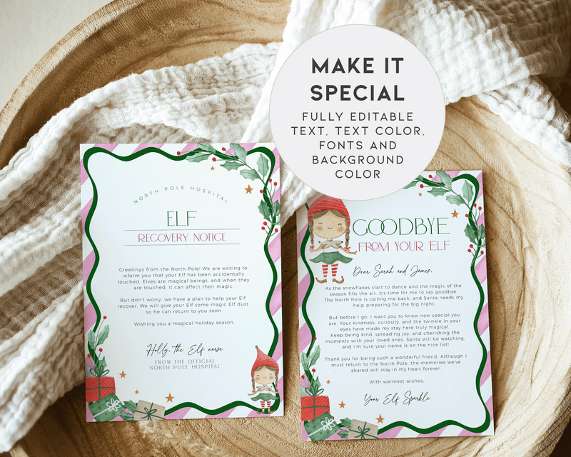 Pink Elf Letter Bundle