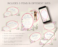 Yellow Storybook Baby Shower Invitation Bundle