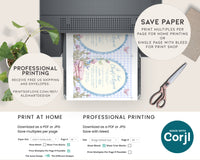 Blue Storybook Baby Shower Invitation Bundle