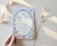 Blue Storybook Baby Shower Invitation