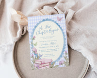 Blue Storybook Baby Shower Invitation