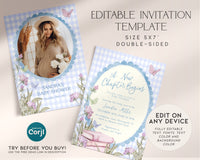 Blue Storybook Baby Shower Invitation