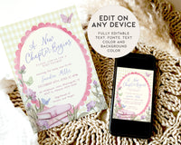 Yellow Storybook Baby Shower Invitation