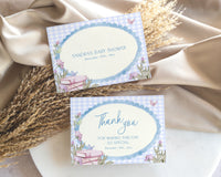 Blue Storybook Thank You Card