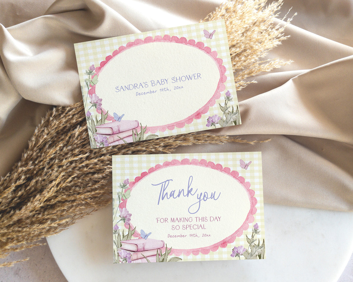 Yellow Storybook Thank You Card