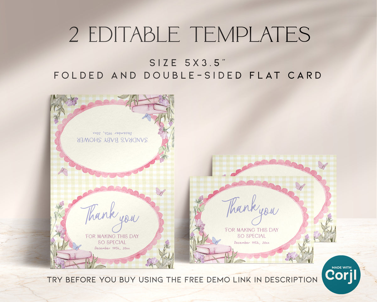 Yellow Storybook Thank You Card