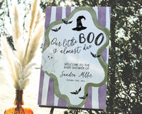 Little Boo is Almost Due Baby Shower Welcome Sign