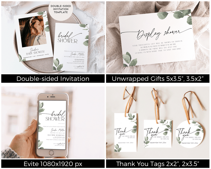 Eucalyptus Bridal Shower Mega Bundle