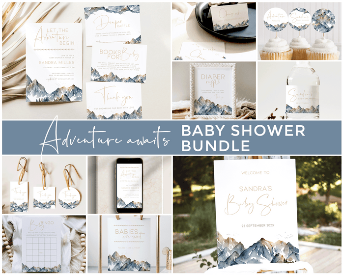 Mountain Baby Shower Mega Bundle